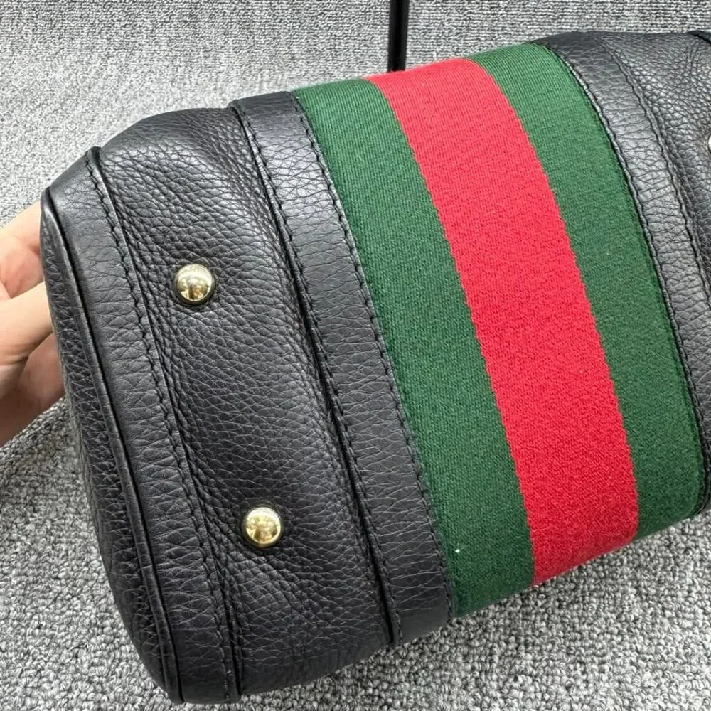 Gucci Boston Small Canvas Vintage Crossbody Bag 625-041125 - Picture 7 of 16